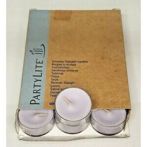 Vintage Partylite Tealights 12 Candles NOS "Geranium Citronella" p1f/v04560
